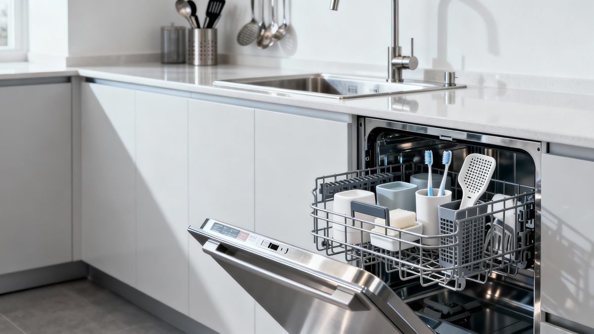 Необычные вещи из ванной, которые можно мыть в посудомойке