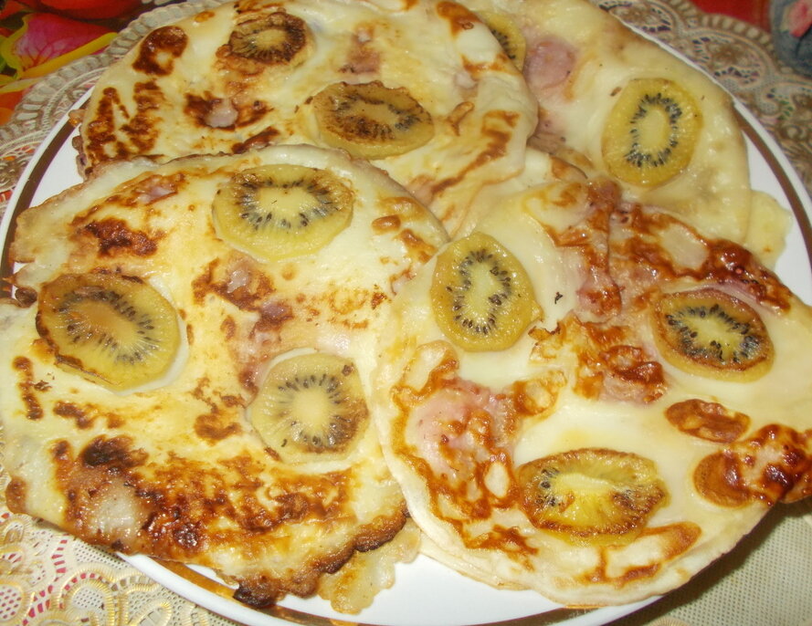 Летние радости: Блины с тыквенным пюре и киви для всей семьи