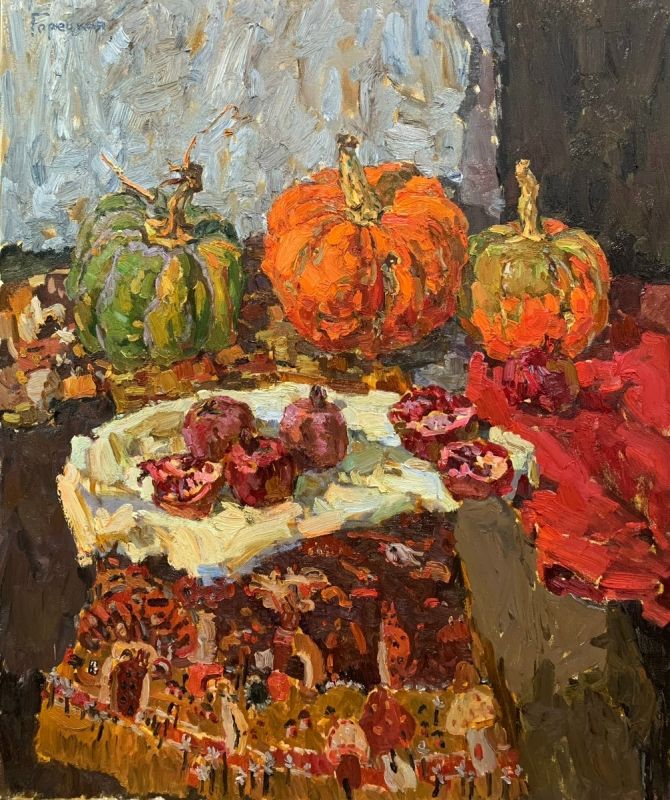 Когда простота встречает загадку: Тыква и Гранат в старом саду