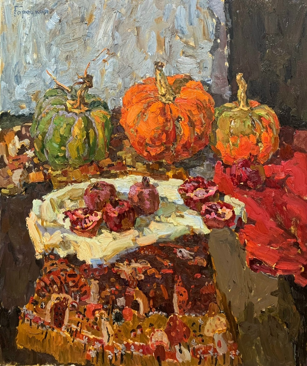 Когда простота встречает загадку: Тыква и Гранат в старом саду