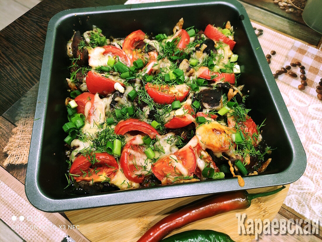 Зарядись энергией: запеченная куриная печень с овощами