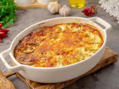 Сочные запечённые кабачки с творожной начинкой