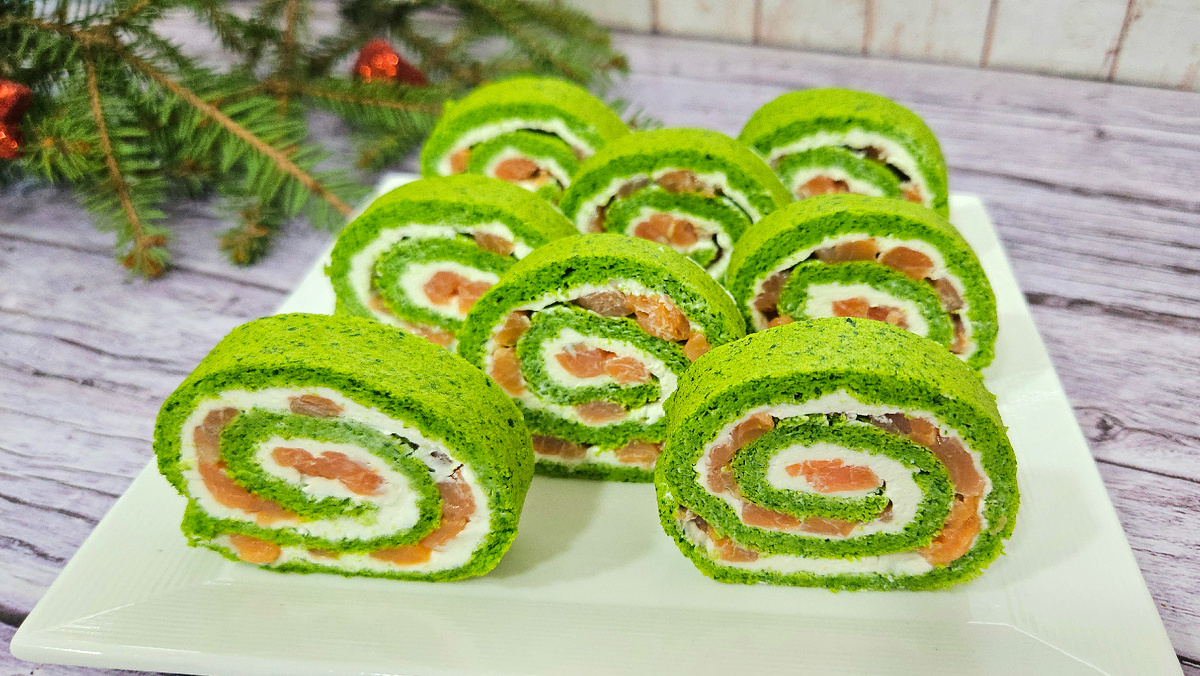 Вдохновляющий шпинатный рулет для вашего праздничного стола