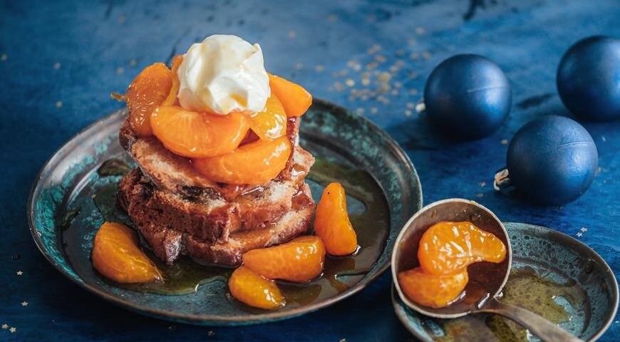 Нежный десерт с мандаринами в карамели: просто и вкусно