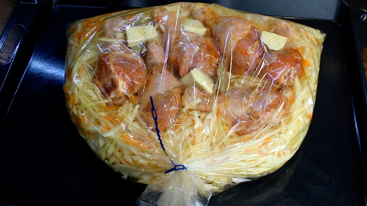 Курица с капустой в рукаве: легкий и вкусный способ готовки на каждый день