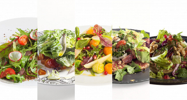 Салатные смеси: пять рецептов для яркого стола