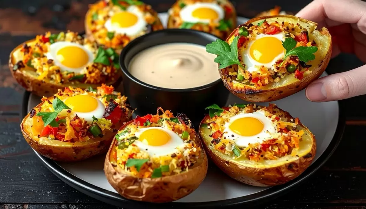 Вкусное путешествие: картофельные лодочки с яйцами для праздничного стола