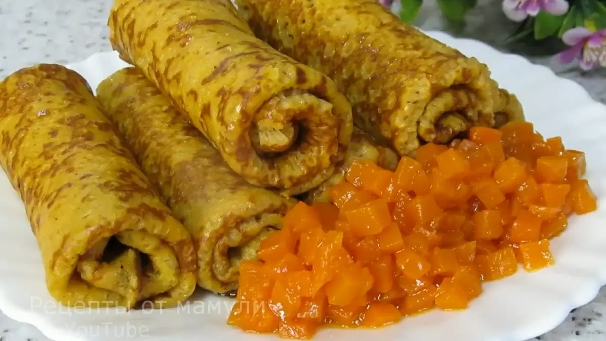 Что может быть лучше тыквенных блинчиков с карамельной начинкой?