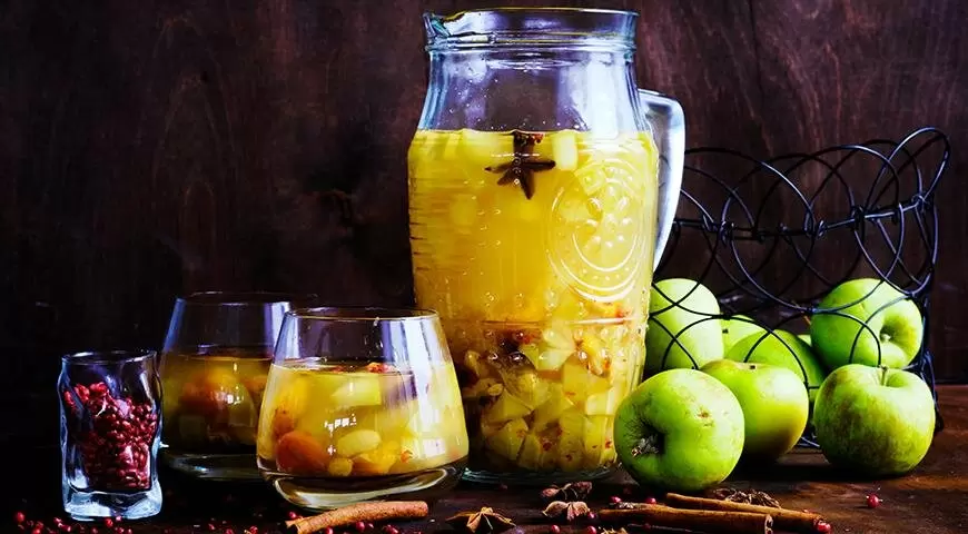 Согревающий зимний компот со специями